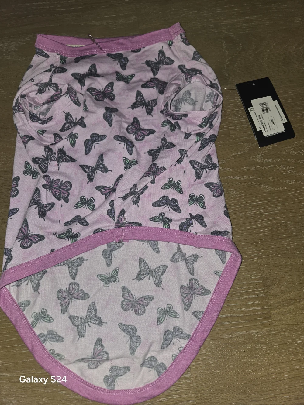 Pink Butterfly Canada Pooch Follow Me Tee 20 Inch For 33-40 Lbs New